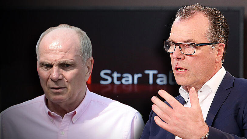 Clemesn Tönnies (r) sprach beim Audi Star Talk mit Moderator Klaus Gronewald über seinen Freund Uli Hoeneß. Clemesn Tönnies (r) sprach beim Audi Star Talk mit Moderator Klaus Gronewald über seinen Freund Uli Hoeneß.