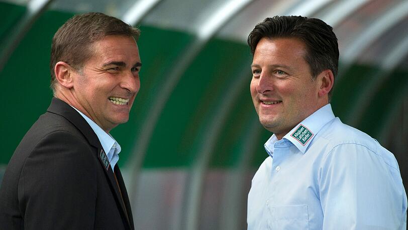 Gemeinsame Zeit bei Kaiserslautern: Kosta Runjaic mit seinem früheren Boss Stefan Kuntz. Gemeinsame Zeit bei Kaiserslautern: Kosta Runjaic mit seinem früheren Boss Stefan Kuntz.