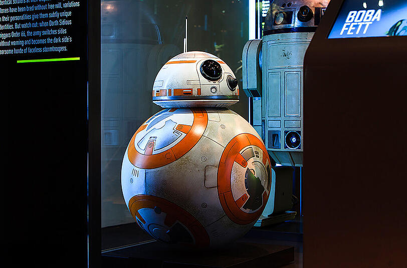 Bilder der "Star Wars Identities"-Ausstellung, die von 14. Mai bis 17. Oktober in München stattfindet.