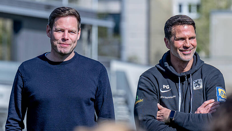 Sport-Boss Christian Werner und Coach Patrick Glöckner.