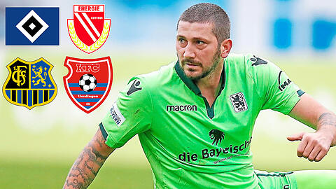 Blick in die Zukunft: Mögliche Gegner der Löwen um Sascha Mölders in den Aufstiegsspielen sind HSV II, Cottbus, Saarbrücken und Uerdingen.