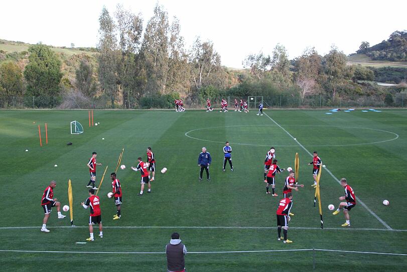 Der 1. FC Nürnberg bereitet sich nunter der Sonne Andalusiens auf die Rückrunde vor. Die Bilder aus dem Trainingslager in La Cala de Mijas