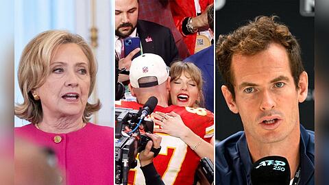 Hillary Clinton und Andy Murray erwähnten in ihren Super-Bowl-Tweets nicht Spieler der Kansas City Chiefs, sondern Musikerin Taylor Swift.