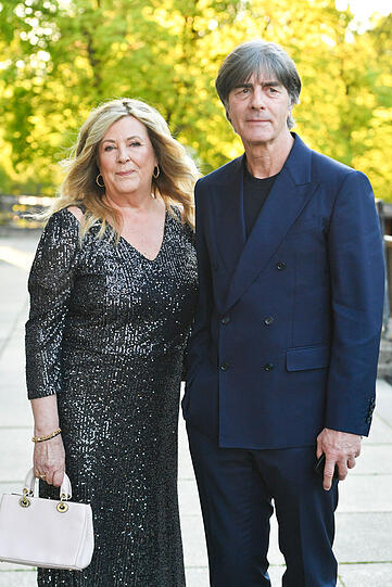 Joachim L&ouml;w und Ehefrau Daniela