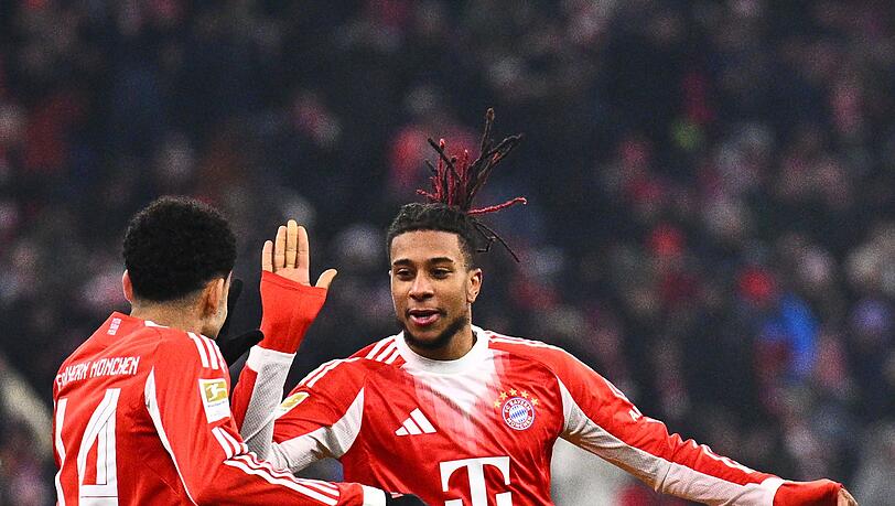 Machen dem FC Bayern viel Freude: Luis Díaz (l) und Michael Olise. Machen dem FC Bayern viel Freude: Luis Díaz (l) und Michael Olise.