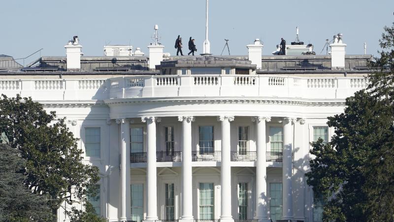 Ein Blick auf das Weiße Haus in Washington.