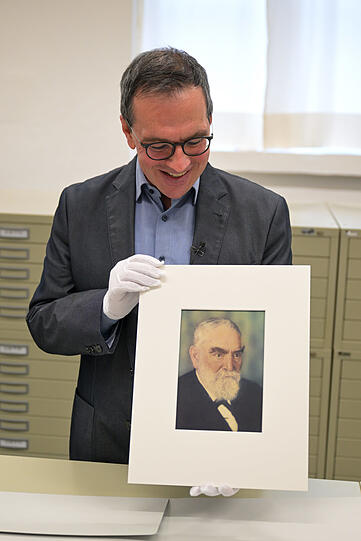 Die einzige Farbfotografie des Museums-Gründers Oskar von Miller.
