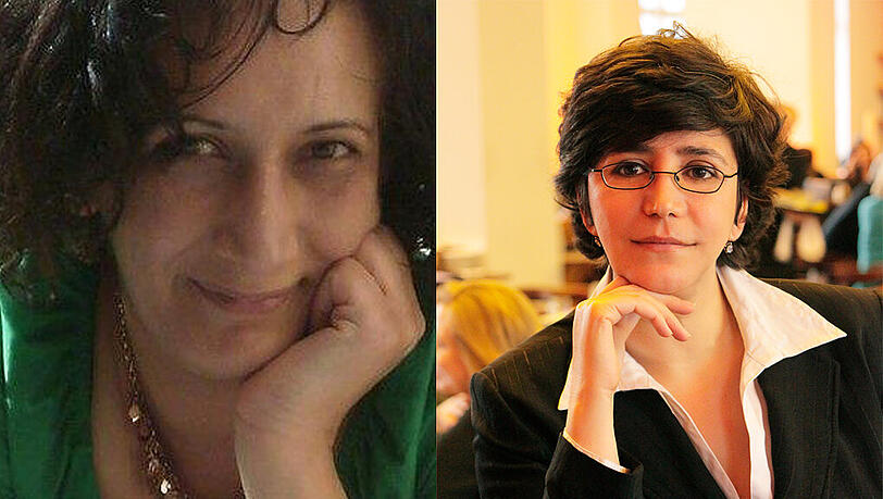 Diskutieren: Tamar Amar-Dahl (rechts) und Jumana Abu Zayyad Jaouni. Diskutieren: Tamar Amar-Dahl (rechts) und Jumana Abu Zayyad Jaouni.
