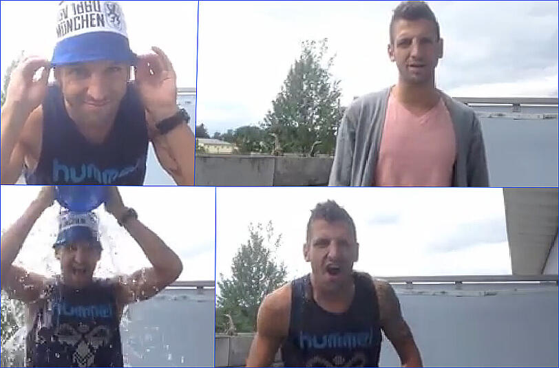 Nasser Löwe: Gui Vallori bei der ALS Ice Bucket Challenge