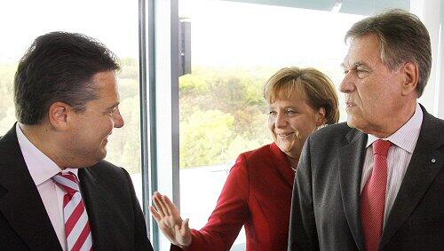 Gabriel, Merkel und Glos Gabriel, Merkel und Glos