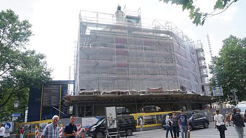 Das Ruffinihaus in der Sendlinger Straße wird voraussichtlich noch bis August 2020 saniert.