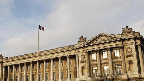 Blick auf das Hôtel de la Marine, ein Prachtbau mitten in Paris.