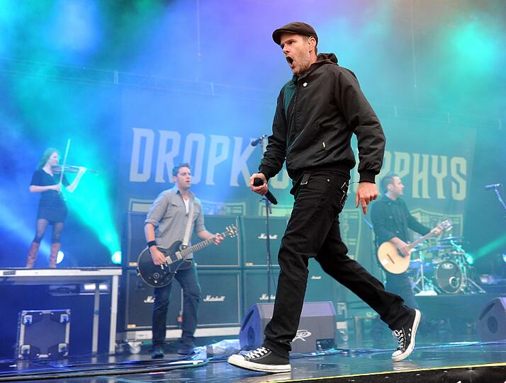 Al Barr, Frontmann der irisch-amerikanischen Folk-Punk-Band "Dropkick Murphys" tritt bei "Rock am Ring"auf.