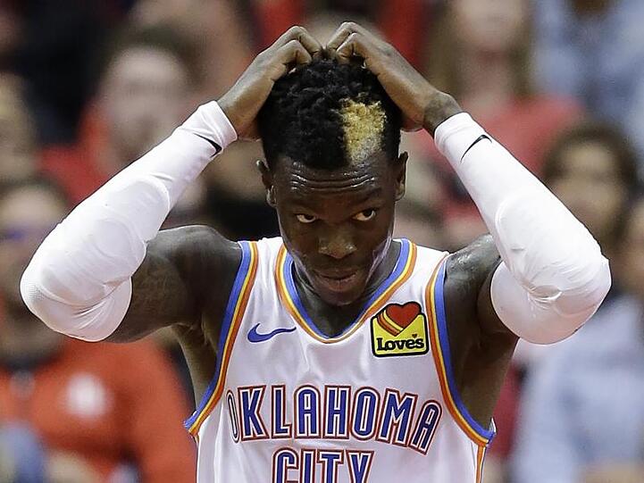 Dennis Schröder verlor mit Oklahoma City Thunder in Houston.
