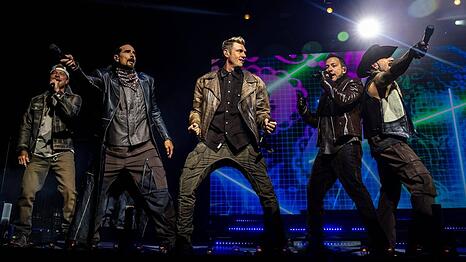 Die Backstreet Boys im April 2025 auf der Bühne.