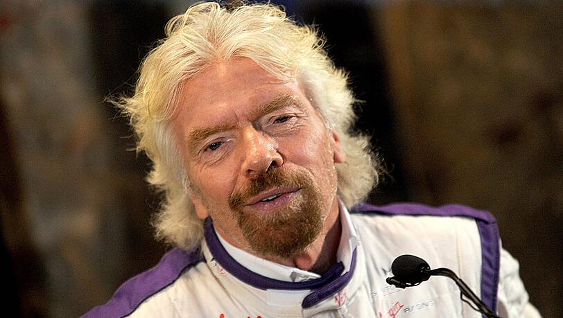 Richard Branson ist erneut mit dem Fahrrad gestürzt. Richard Branson ist erneut mit dem Fahrrad gestürzt.