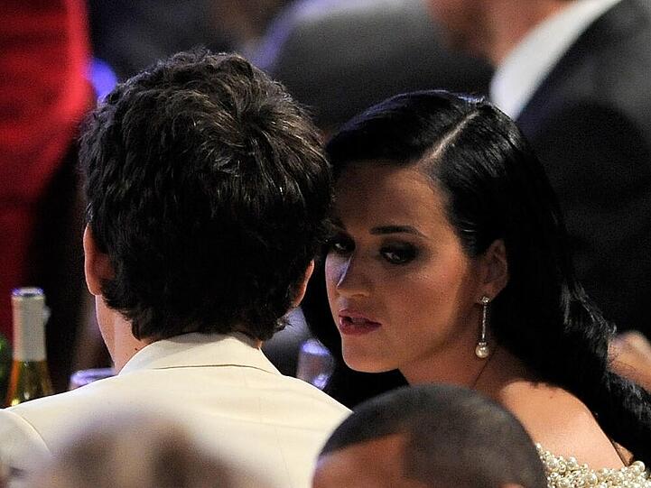 Katy Perry und John Mayer (links im Bild) bei einer Pre-Grammy-Gala im Februar