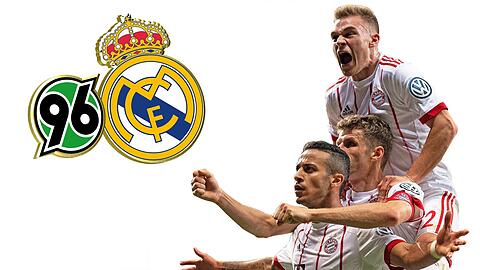 Die Bayern spielen erst gegen Hannover, während Madrid spielfrei hat.