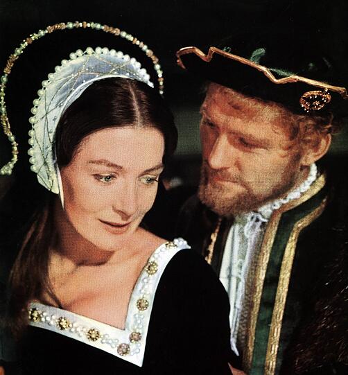 Anne Boleyn (Vaness Redgrave) und König Heinrich VIII. (Robert Shaw) in "Ein Mann zu jeder Jahreszeit" von Fred Zinnemann (1966). Foto: