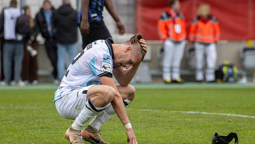 Sigurd Haugen ist nach dem 1:1 gegen Waldhof Mannheim enttäuscht. Sigurd Haugen ist nach dem 1:1 gegen Waldhof Mannheim enttäuscht.