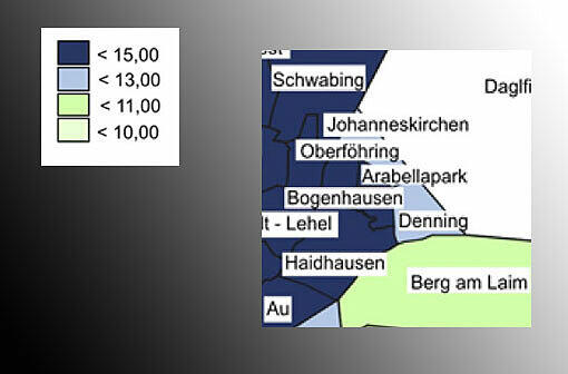 Bogenhausen-Arabellapark: 13,0 Euro/qm
