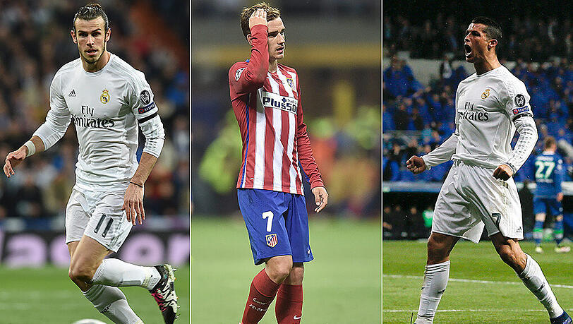 Die Kandidaten: Gareth Bale, Antoine Griezmann, Cristiano Ronaldo. Die Kandidaten: Gareth Bale, Antoine Griezmann, Cristiano Ronaldo.