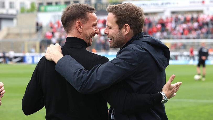Nach wie vor in Kontakt: Marc-Nicolai Pfeifer und Christian Werner.