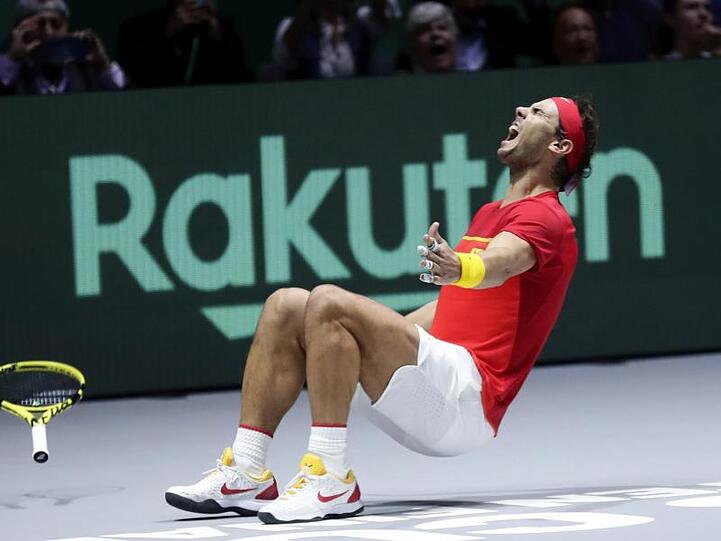 Der Sieg gegen Shapovalov bedeutet für Nadal den 29. Einzel-Erfolg im Davis Cup in Serie.