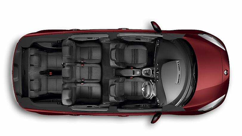 Komfortabel und geräumig auf allen sieben Plätzen: der Renault Grand Scénic.