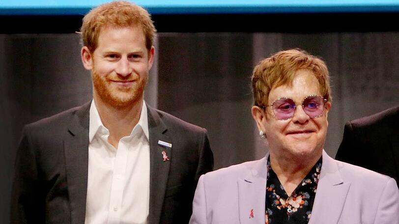 Prinz Harry (links) und Elton John sind gut befreundet