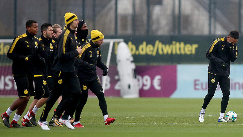 Es wird weiter eifrig über einen Wechsel von Pierre-Emerick Aubameyang (rechts) zum FC Arsenal noch in diesem Winter spekuliert.