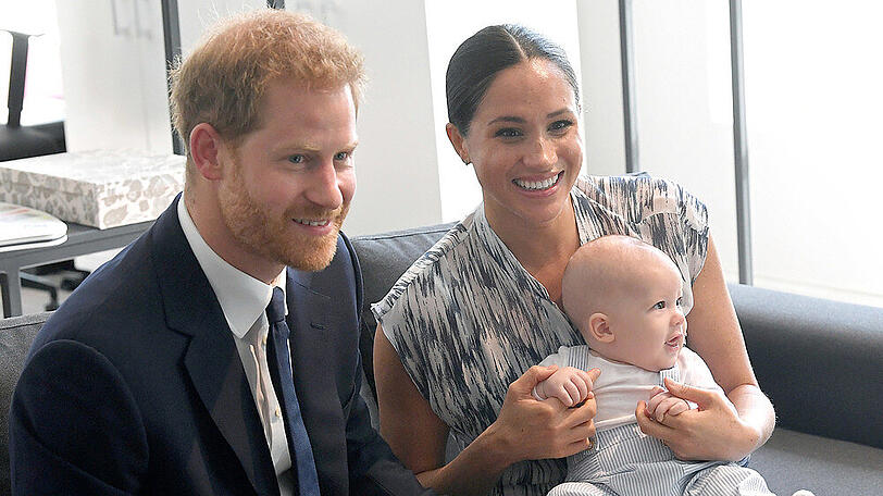 Prinz Harry und Herzogin Meghan mit Söhnchen Archie im September 2019 in Südafrika.