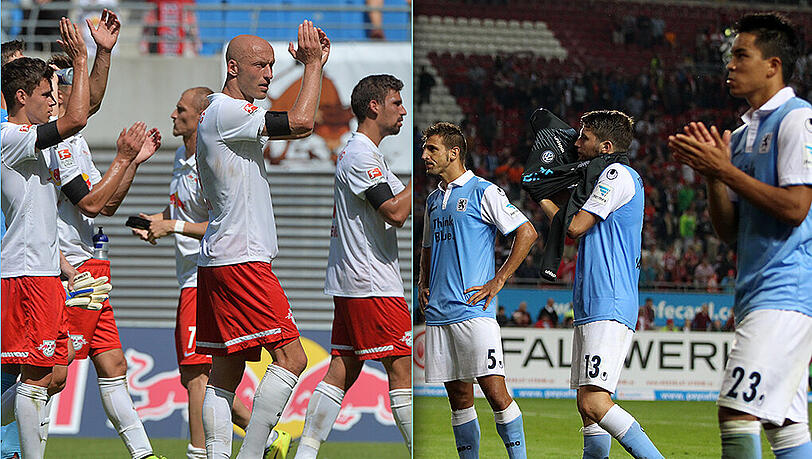 Das Duell am Samstag: Die Profis von RB Leipzig sind in der Allianz Arena zu Gast und treffen dort auf den TSV 1860. Das Duell am Samstag: Die Profis von RB Leipzig sind in der Allianz Arena zu Gast und treffen dort auf den TSV 1860.