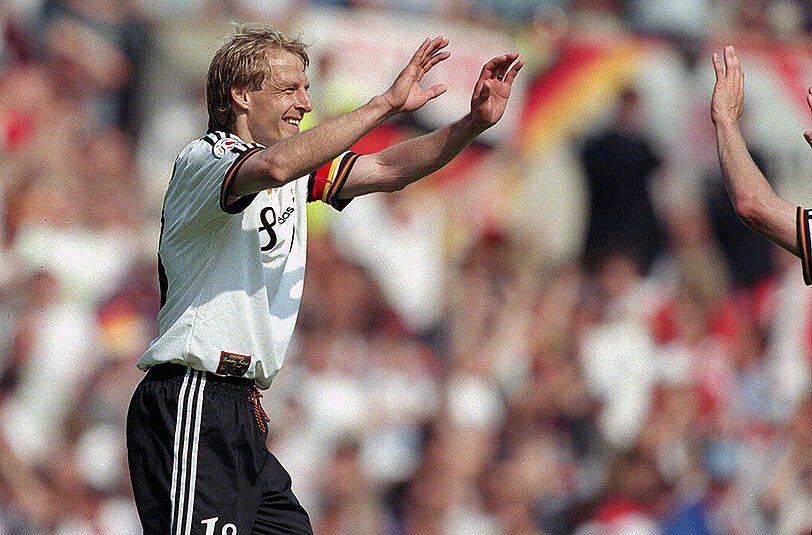 Jürgen Klinsmann führte die Nationalmannschaft als Kapitän zum EM-Titel 1996.