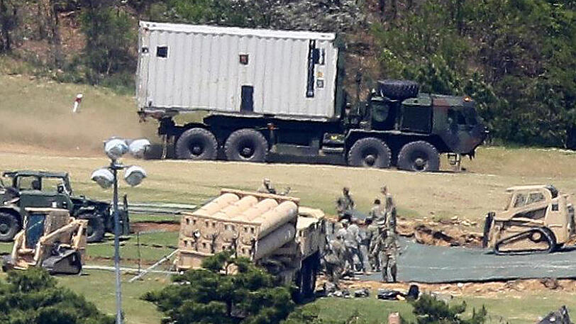 US-Raketenabwehrsystem auf einem Golfplatz in Seongju (Südkorea).