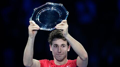 Casper Ruud stand zum ersten Mal im Endspiel der ATP Finals.