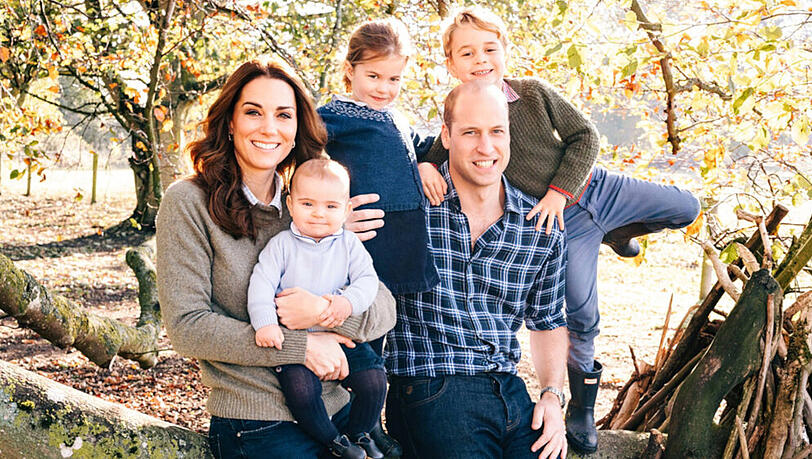 Die Weihnachtskarte von Prinz William und seiner Familie aus dem vergangenen Jahr Die Weihnachtskarte von Prinz William und seiner Familie aus dem vergangenen Jahr