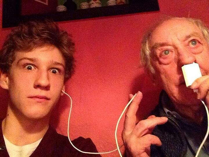 Didi Hallervorden mit seinem Sohn
