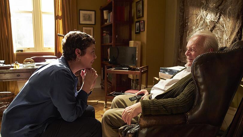 Anthony Hopkins als Anthony und Olivia Colman als Anne in einer Szene des Films "The Father".