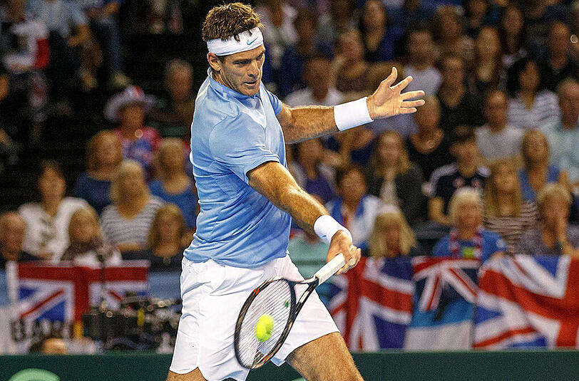Hatte nach der Tennis-Schlacht das bessere Ende für sich: Juan Martin del Potro.