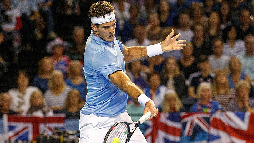 Hatte nach der Tennis-Schlacht das bessere Ende für sich: Juan Martin del Potro. Hatte nach der Tennis-Schlacht das bessere Ende für sich: Juan Martin del Potro.