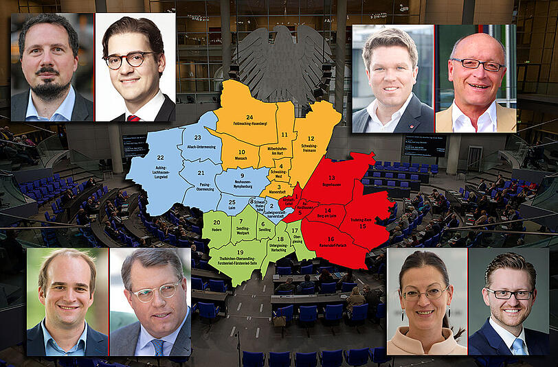 Wer geht für welchen Wahlkreis ins Rennen? Die AZ gibt den Überblick.