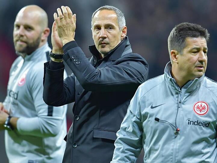 Richtig gut in Frankfurt angekommen: Eintracht-Coach Adi Hütter.