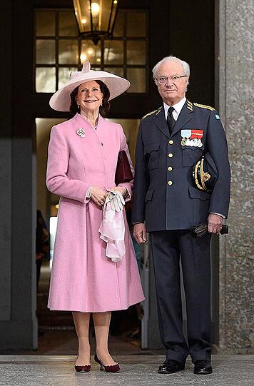 König Carl Gustaf mit Königin Silvia.