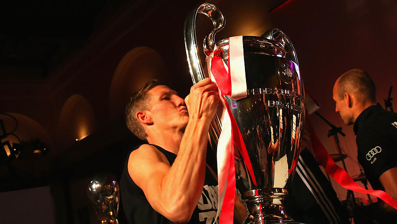 Bastian Schweinsteiger gewann 2013 mit dem FC Bayern die Champions League. Bastian Schweinsteiger gewann 2013 mit dem FC Bayern die Champions League.
