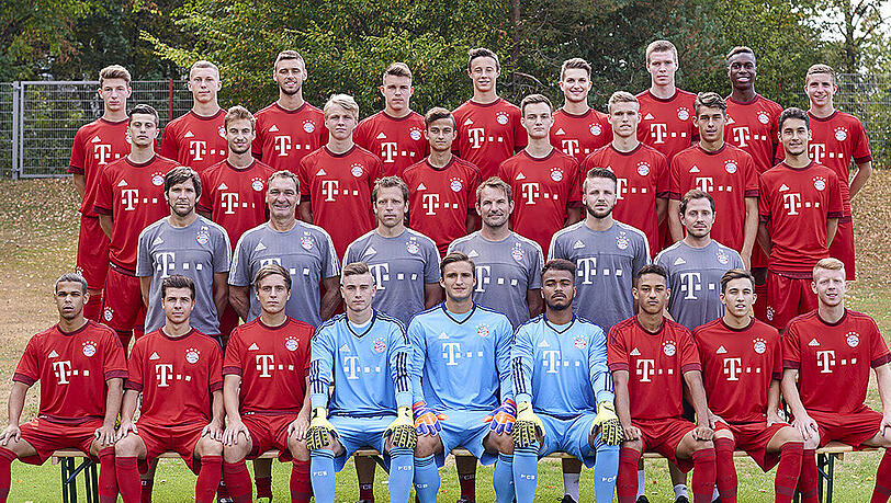 Die U19-Junioren des FC Bayern. Die U19-Junioren des FC Bayern.