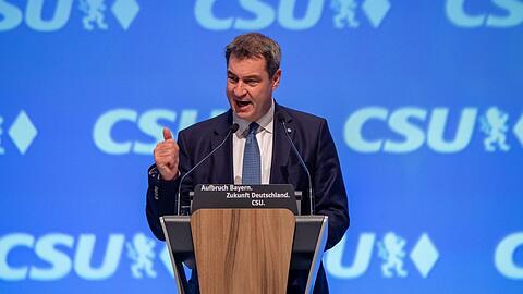 Markus Söder wurde mit 91,3 Prozent als CSU-Chef wiedergewählt.