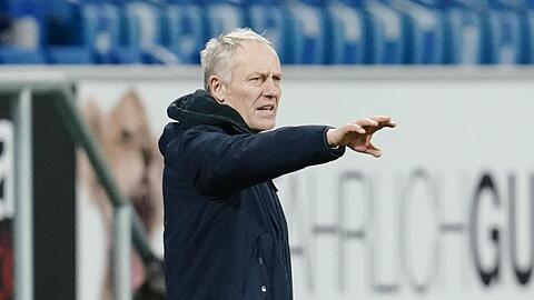 Freiburgs Trainer Christian Streich.