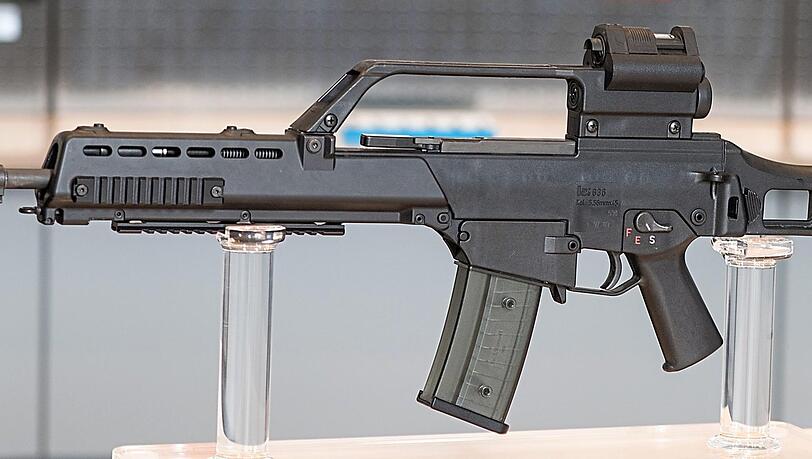 Ein Sturmgewehr G36 des Herstellers Heckler & Koch. Das Unternehmen soll Tausende Gewehre illegal nach Mexiko exportiert haben.