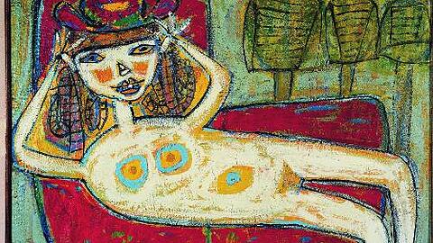 Eines der frühen Werke von Jean Dubuffet ist die &bdquo;Hutprobe&ldquo; von 1943. Bei der ersten Schau in Paris lösten seine Bilder einen Skandal aus.